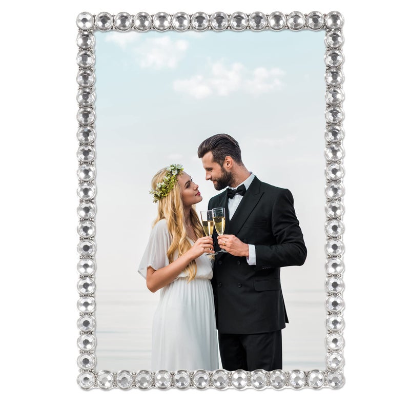 لورانس فرايمز 5x7 إطار البريق المعدني الفضي - تألق واضح - Image 2