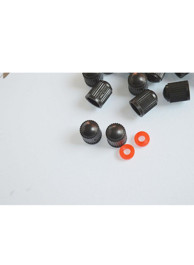 Generic Set of 30 Plastic Tire Valve Stem Caps with O Ring Seal  Universal Covers for Cars SUVs Motorcycles Bikes and Trucks  Easy Screw On Operation  - Image 3