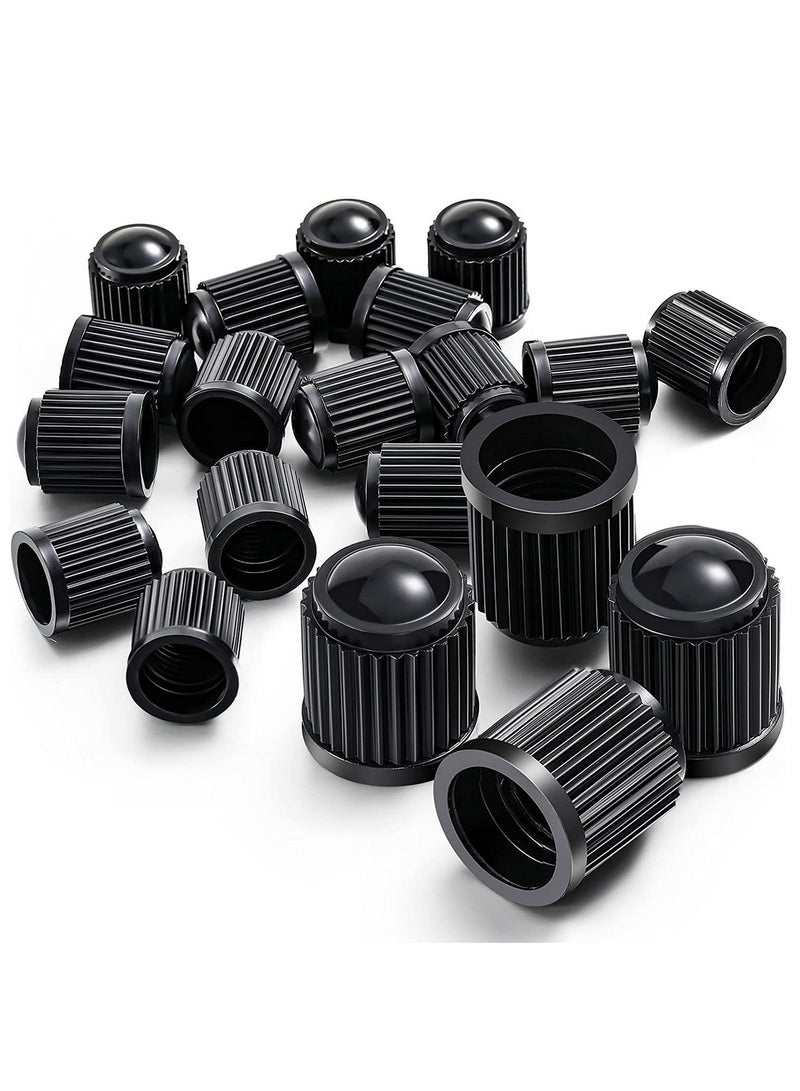 Generic Set of 30 Plastic Tire Valve Stem Caps with O Ring Seal  Universal Covers for Cars SUVs Motorcycles Bikes and Trucks  Easy Screw On Operation  - Image 1