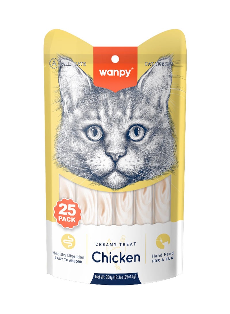 Creamy Lickable Cat Treats with Chicken (14g x 25pc)