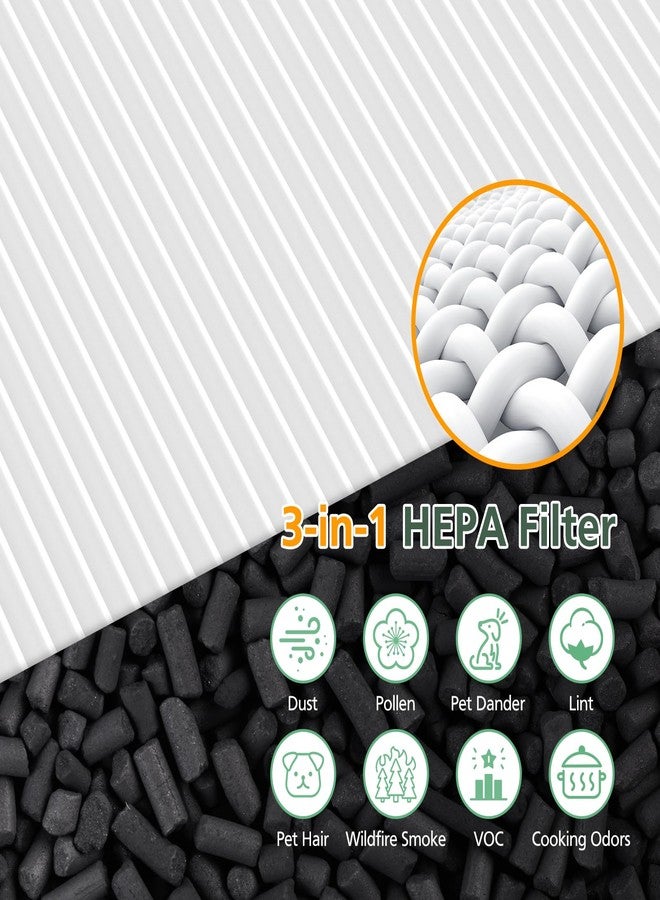isinlive LV-H126 Replacement Filter Compatible with Levoit LV-H126 Air Puri-fier, 2 PACK HEPA Filters and 8 Extra Activated Carbon Pre-filters, Fit Parts No. LV-H126-RF - Image 4