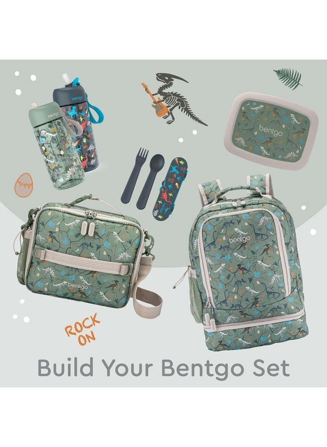 Bentgo Kids Prints 2-in-1 Backpack & Insulated Lunch Bag, Dino Fossils - Image 5
