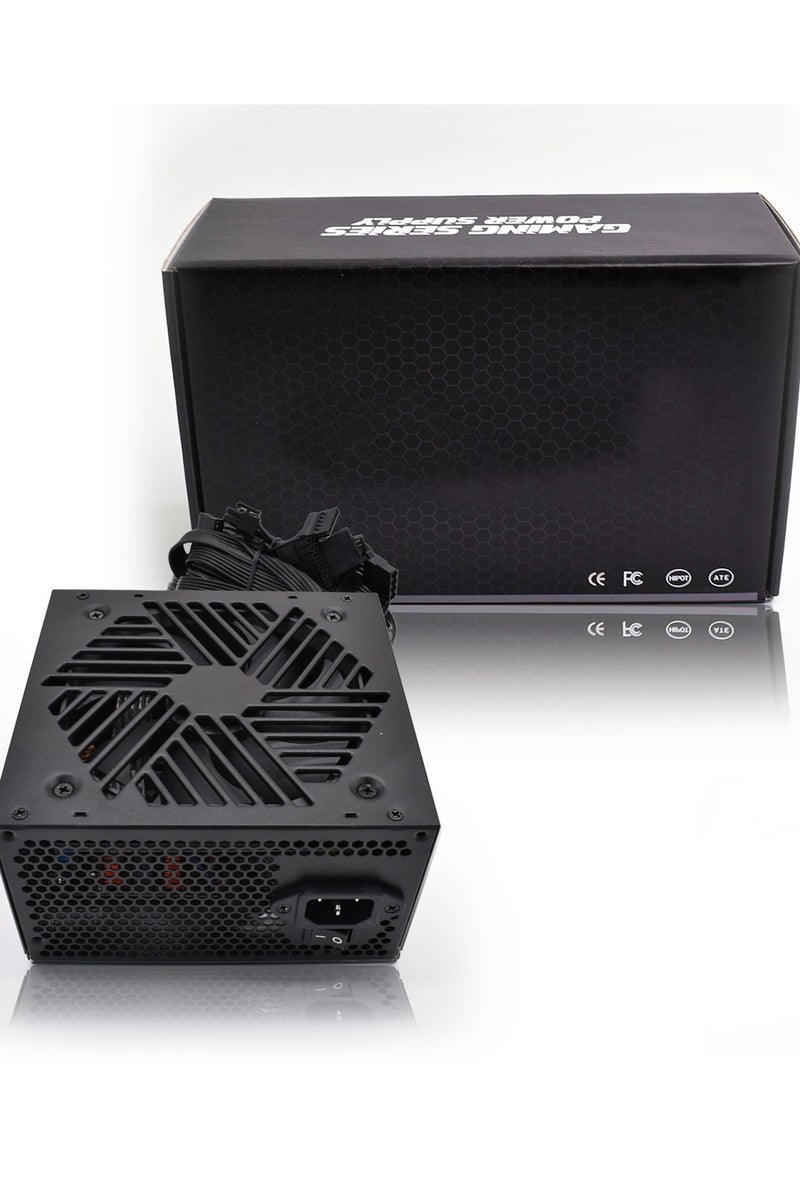 750W Computer Power Supply - Low Noise - Sheathed Cables - Dual Ball Bearing Fan, Protective PCB Coating  - Image 1