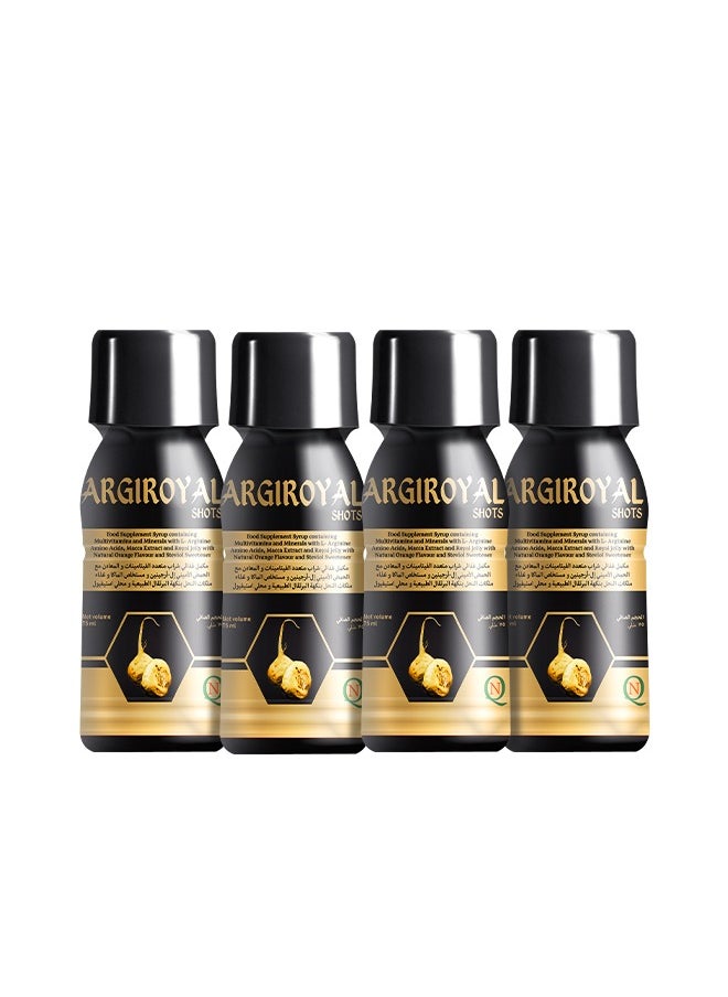 Noor AlQmar Argiroyal Shots Boosts Libido, Energy & Sexual Health – 4 Bottles + 1 Free! (75ml each)  - Image 4