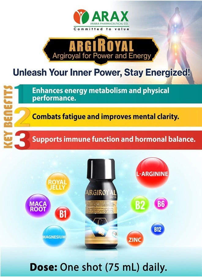 Noor AlQmar Argiroyal Shots Boosts Libido, Energy & Sexual Health – 4 Bottles + 1 Free! (75ml each)  - Image 5