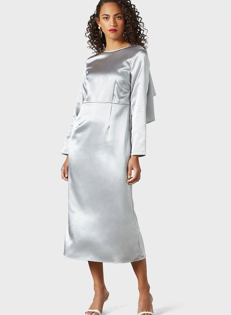 SIVVI for HANIYA Satin Sheath Dress