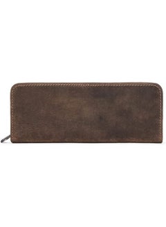 Cordova Genuine leather pencil case – vintage zippered stationery organizer for pens, pencils, and art supplies  - Image 1