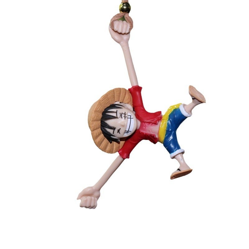 One Piece Luffy Car Hanging Ornament, Rearview Mirror Decoration, Cartoon Figure Gift - Image 5