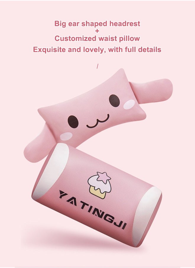 Tanwer - Pink Esports Chair Cartoon Game Chair Comfortable And Reclining Computer Chair Home Chair Office Chair Lift Rotating Chair - Image 1