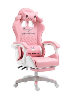 Pink Esports Chair Cartoon Game Chair Comfortable And Reclining Computer Chair Home Chair Office Chair Lift Rotating Chair