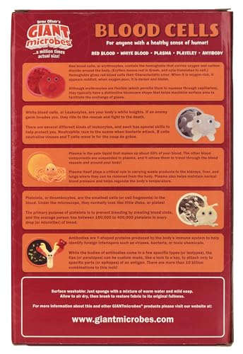 GIANT MICROBES Blood Cells Themed Gift Box, Blood Cell Plush, Lab Tech Gifts, Medical Gift, Phlebotomy Gifts, Bag Charms, Plush Keychains - Image 5