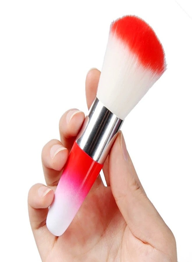 SILPECWEE 3Pcs Nail Brushes for Cleaning Powder, Makeup Brush Nail Clean Up Brush Acrylic Nail Brush Cleaner Nail Dust Brush Manicure Brush Nail Art Tools - Image 4
