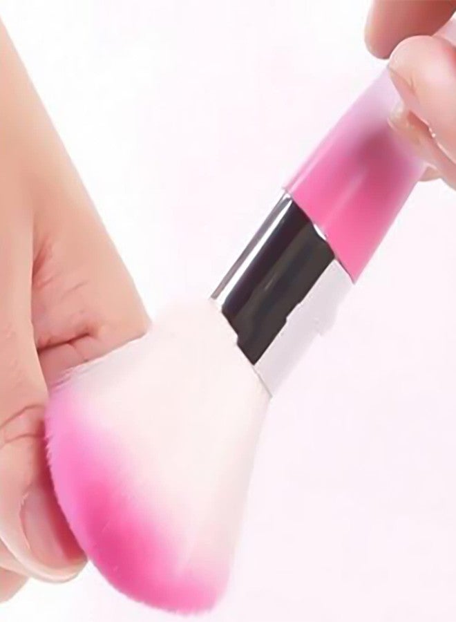 SILPECWEE 3Pcs Nail Brushes for Cleaning Powder, Makeup Brush Nail Clean Up Brush Acrylic Nail Brush Cleaner Nail Dust Brush Manicure Brush Nail Art Tools - Image 3