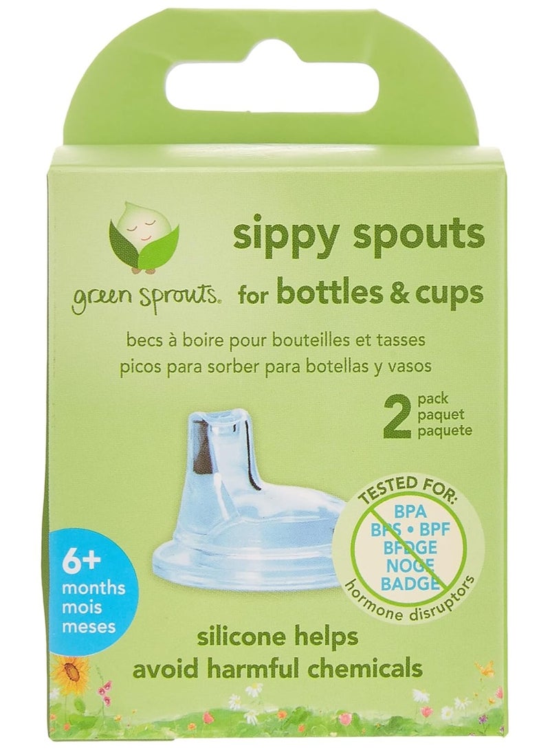 green sprouts Sippy Spouts for Bottles and Cups (2 Pack) - Image 1