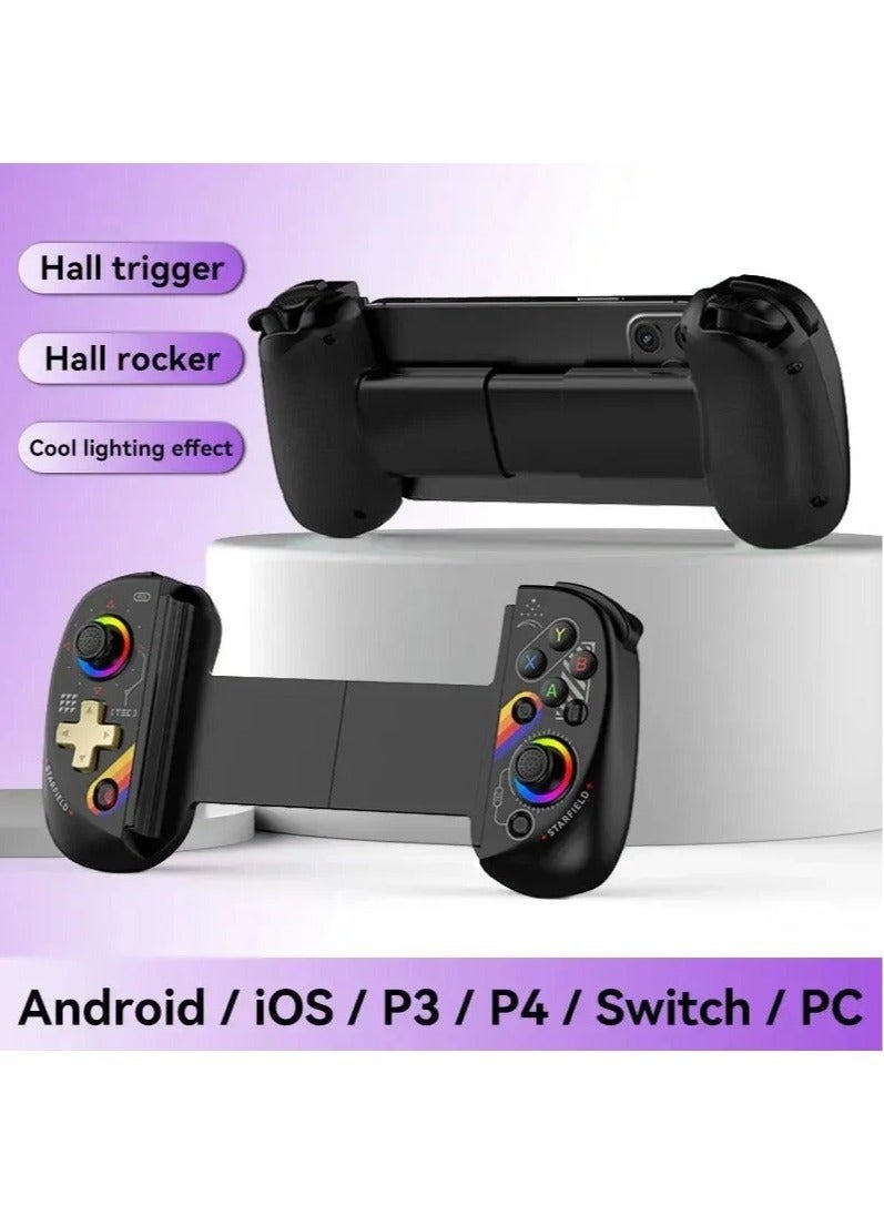 D8 Wireless Telescopic Game Controller Bluetooth-compatible 5.2 Extendable Game Console Joystick For Android iPhone Gamepad (Star Black) - Image 1