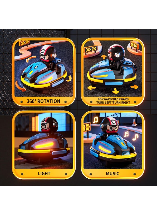 XICEN Remote Control Car Set, 2pcs 2.4GHz Bumper Cars, RC Battle Race Car Toy, Ejecting Dodgem Cars with Sound Effects, Spray, Music and Lights, RC Play Vehicles for Kids Boys Children  - Image 3