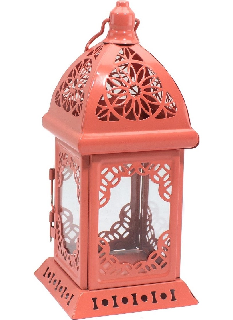 Lantern Type Metal Candle Holder Pink + Candle Gift - pzsku/Z69B29945FC849F7FE8CCZ/45/_/1730550625/390bf4c6-7307-420f-a31e-164344682bfb