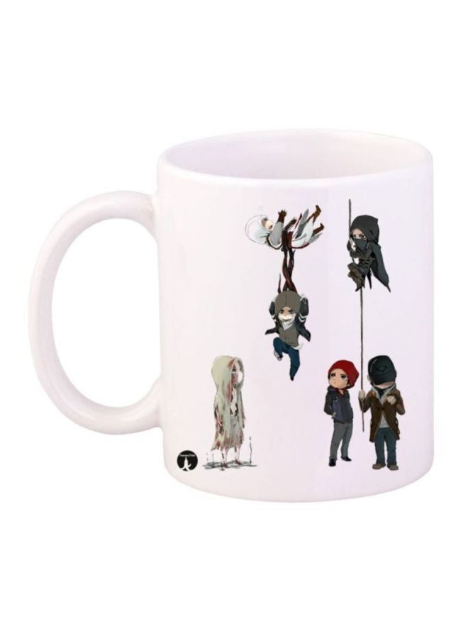RKN Assassin's Creed Character Printed Coffee Mug White/Black/Blue - Image 1