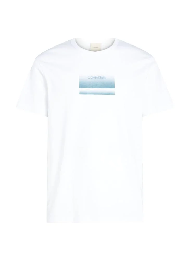 CALVIN KLEIN Logo Print Crew Neck T-Shirt