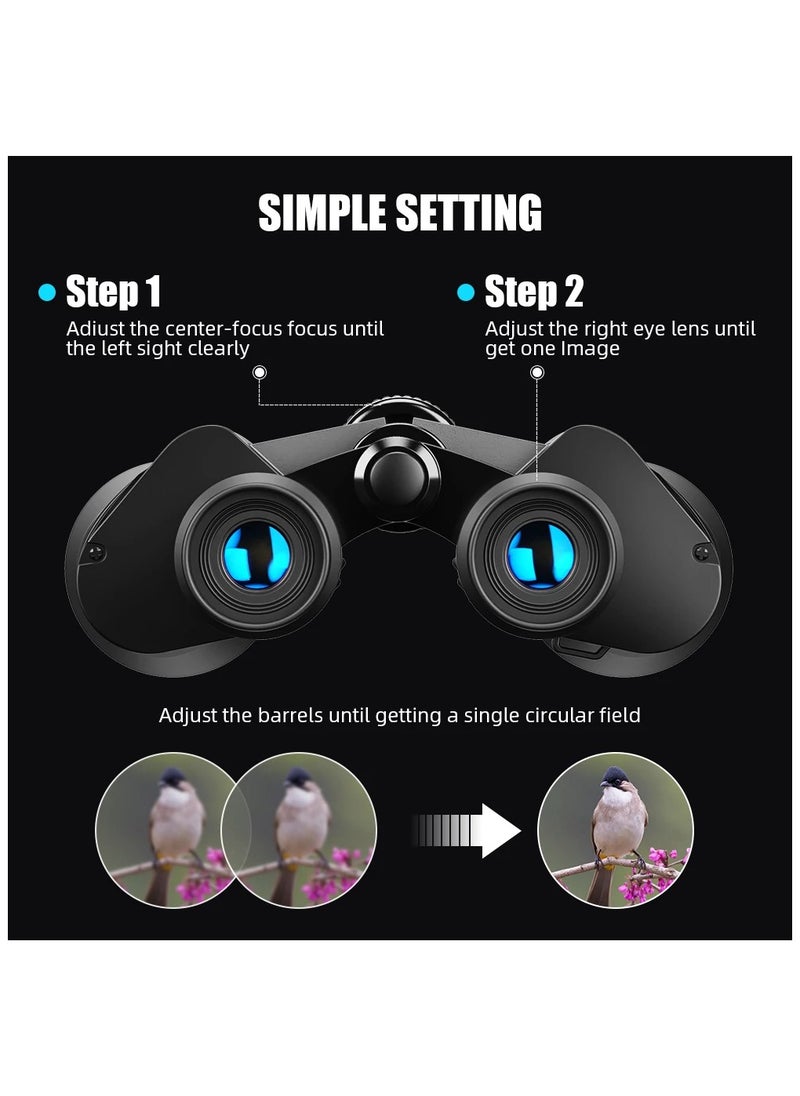 Generic - High Power Binoculars for Outdoor Hunting and Wildlife Observation – Fully Multi-Coated Optics, BAK7 Prism, Adjustable Twist-Up Eyecups - Image 1