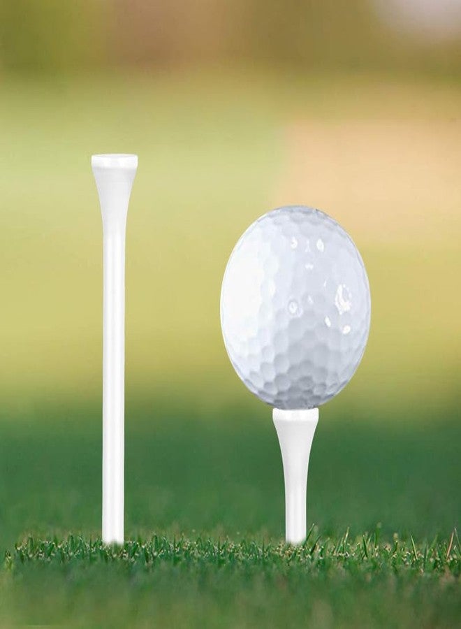 Zivisk Wooden Golf Tees 3-1/4 inch 100 Count & 1-1/2 inch 20 Count White - Image 3