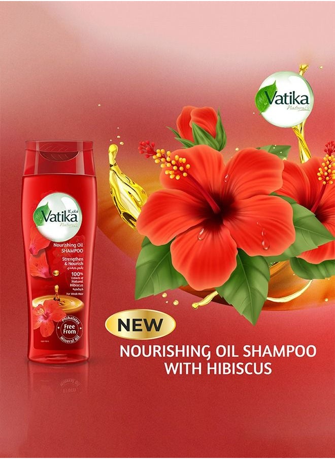 Vatika Naturals - Vatika Naturals Oil Shampoo Hibiscus - Strengthen and Nourish - 425ml (Twin Pack) - Image 1