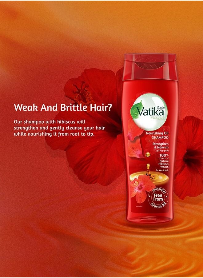 Vatika Naturals - Vatika Naturals Oil Shampoo Hibiscus - Strengthen and Nourish - 425ml (Twin Pack) - Image 1