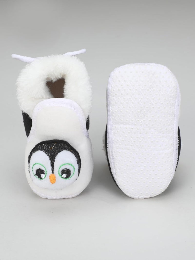PureSole Baby Booties with Cute Animal Design – Soft Plush Infant Shoes for Newborns and Toddlers (6–12 Months) - Image 5