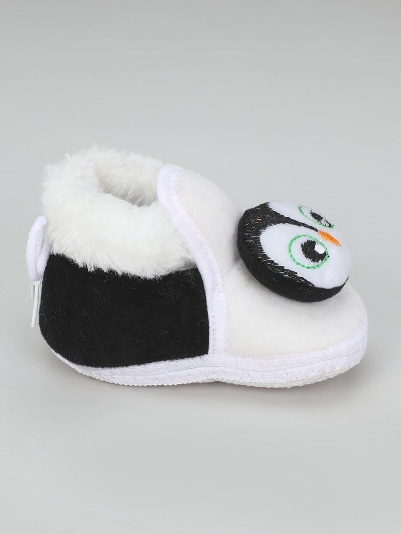 PureSole Baby Booties with Cute Animal Design – Soft Plush Infant Shoes for Newborns and Toddlers (6–12 Months) - Image 2