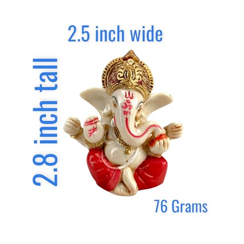 LOVENSPIRE 1 Ct Acrylic Car Ganesha Statue Idol Showpiece God of Luck and Success Ganpati Figurine for Home Decoration and Car Dashboard Housewarming Pooja Diwali Decoration - Image 5
