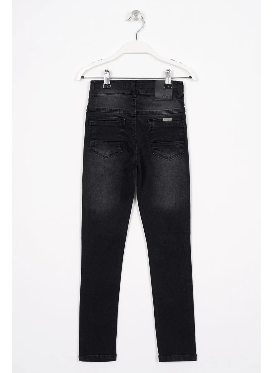 Zepkids Black Color Boy Jean Trousers