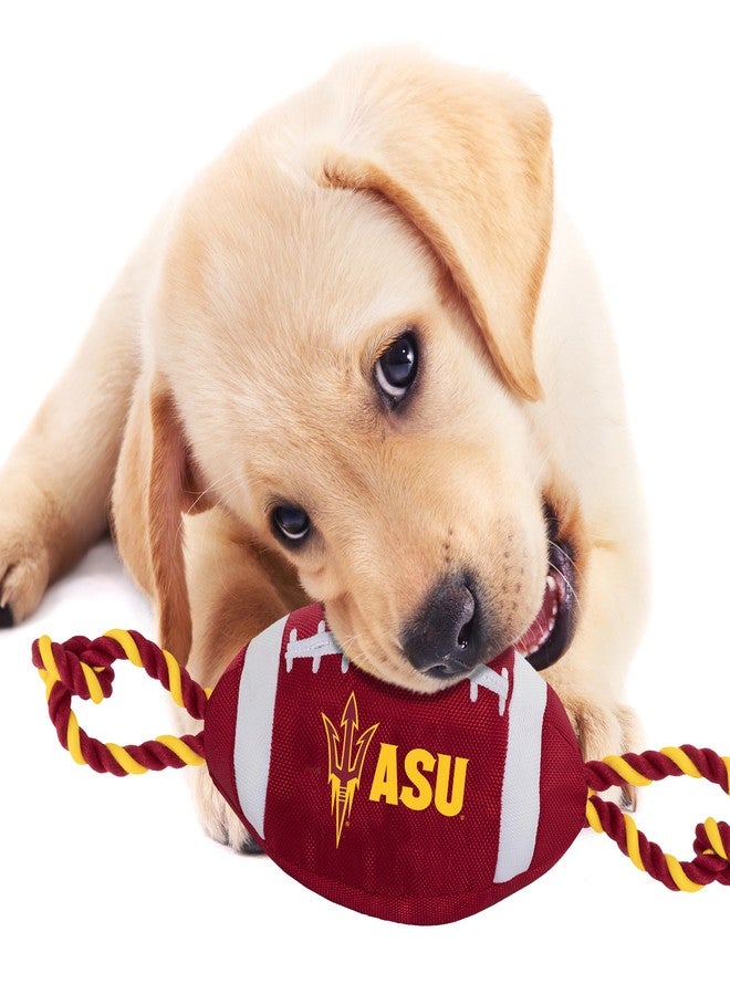 Pets First Arizona State Football Dog Toy, Tough Quality Nylon Materials, Strong Pull Ropes, Inner Squeaker, Collegiate Team Color - Image 5