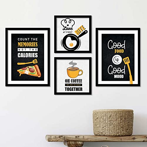 walllane - Motivational theme Wall Poster with Quotes - Framed Poster for Home Living Room Bedroom Study Room Office/Frames For Wall Decor (10 inch x 13 inch, Framed) Set of 4 Cate - 15 - Image 1