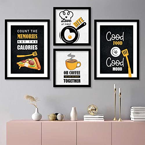 walllane - Motivational theme Wall Poster with Quotes - Framed Poster for Home Living Room Bedroom Study Room Office/Frames For Wall Decor (10 inch x 13 inch, Framed) Set of 4 Cate - 15 - Image 4