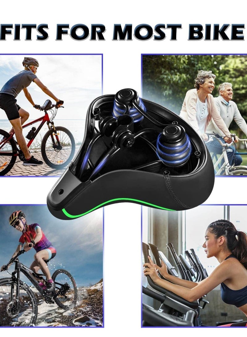 KASTWAVE Bicycle Seat, Comfortable Oversized Extra Thick Bicycle Seat with Dual Shock Ball Memory Foam Wide Bicycle Saddle Unisex Suitable for Sport or Road Bikes, Easy Installation with Installation Tool - Image 4