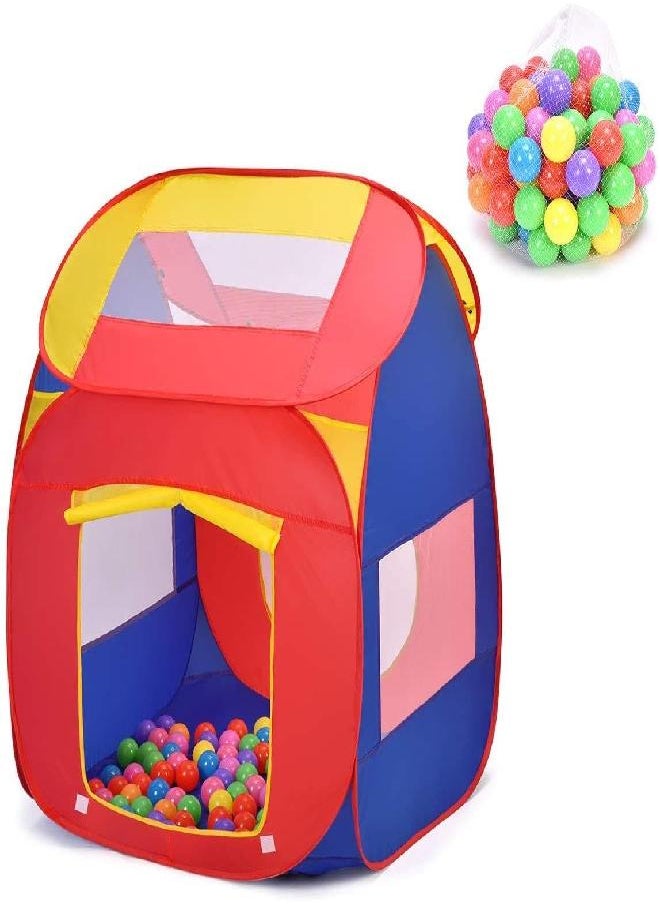 Costzon Ball Pit Play Tent for Kids, 100 Balls Included, Portable Baby Play House for Toddler Indoor & Outdoor USe, Easy Pop Up Fold into a Carrying Case (Red & Purple) - pzsku/Z69B34C26204EDC29B24FZ/45/_/1686916822/d7bb41fe-224d-44bc-b81b-9eaa005bb802