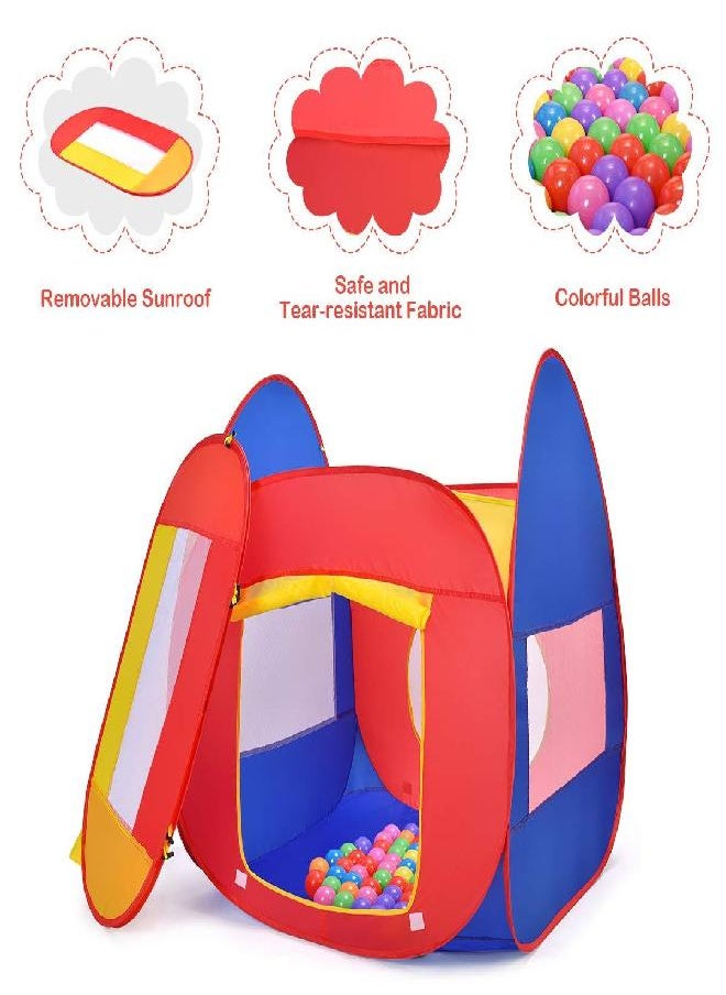 Costzon Ball Pit Play Tent for Kids, 100 Balls Included, Portable Baby Play House for Toddler Indoor & Outdoor USe, Easy Pop Up Fold into a Carrying Case (Red & Purple) - pzsku/Z69B34C26204EDC29B24FZ/45/_/1686916886/c3a60a7a-f676-4d1a-84aa-4e5e7e1aca7d