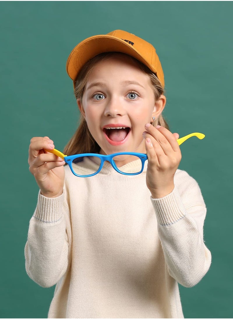 AZorb - Kids Blue Light Blocking Glasses Anti-Glare Anti-UV Mobile TV Silicone Glasses for Boys Girls 3-12 Years Old Children's Blue Light Blocking Glasses - Image 1