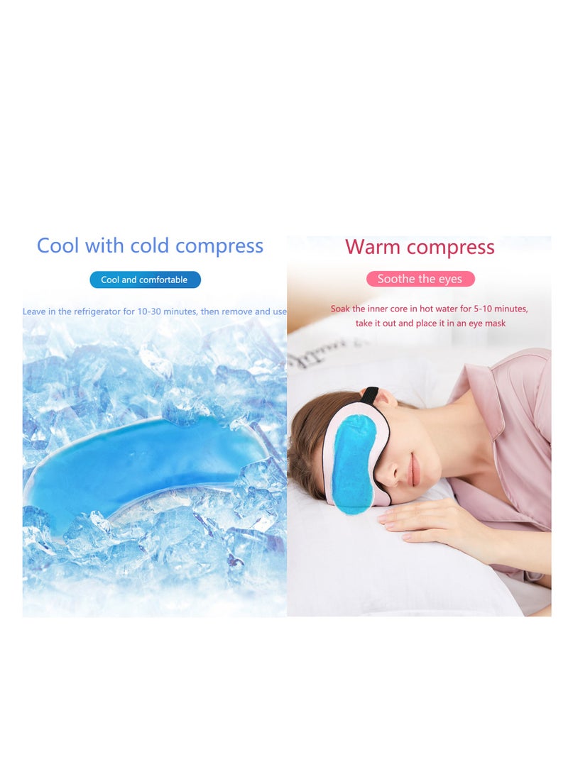 19 Momme 100% Pure Mulberry Silk Sleep Eye Masks, Filled with Pure Mulberry Silk, Effective Shading Luxury Eye Shade with Soft Adjustable Strap(Gray) - Image 4