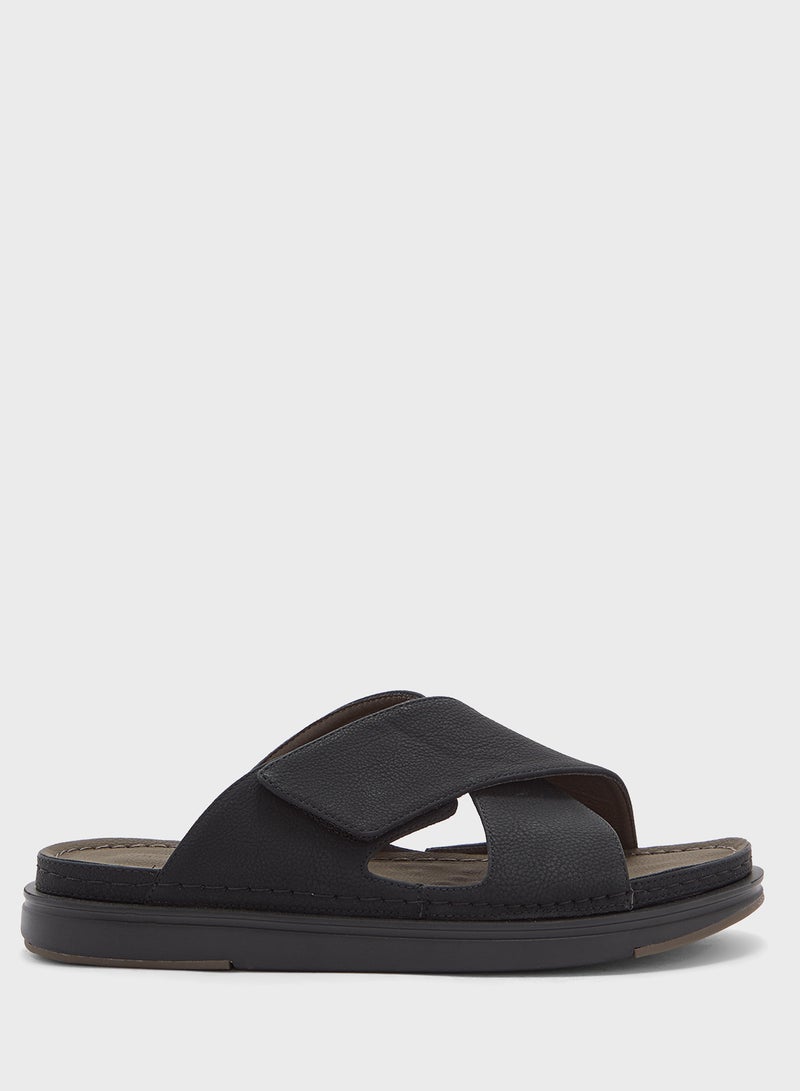 Robert Wood Cross Strap Comfortline Arabic Sandals  - Image 2
