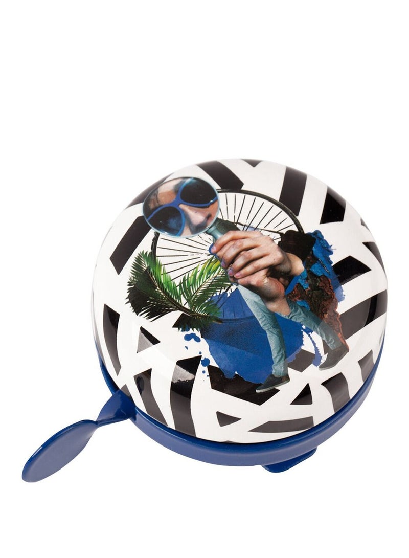 Biggdesign Bike Bell Bicycle Bell Loud Crisp Clear Sound Compatible With Handlebars Between 19 22 Mm 75 Db Sound Level 5 Cm White Blue - Image 4