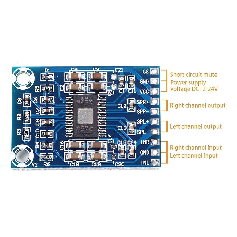 2 Pieces TPA3116D2 Amplifier Board For XH M562 Digital Audio Amplifier 2 X 50W Per Channel Suitable For Speakers - Image 3