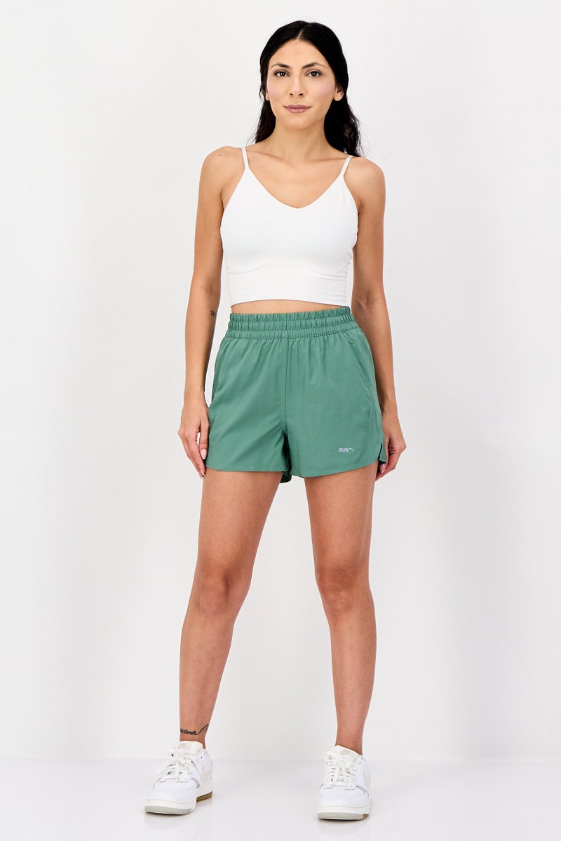 PUMA Women Sportswear Fit 3 Inseam Training Shorts, Sage Green - Image 2