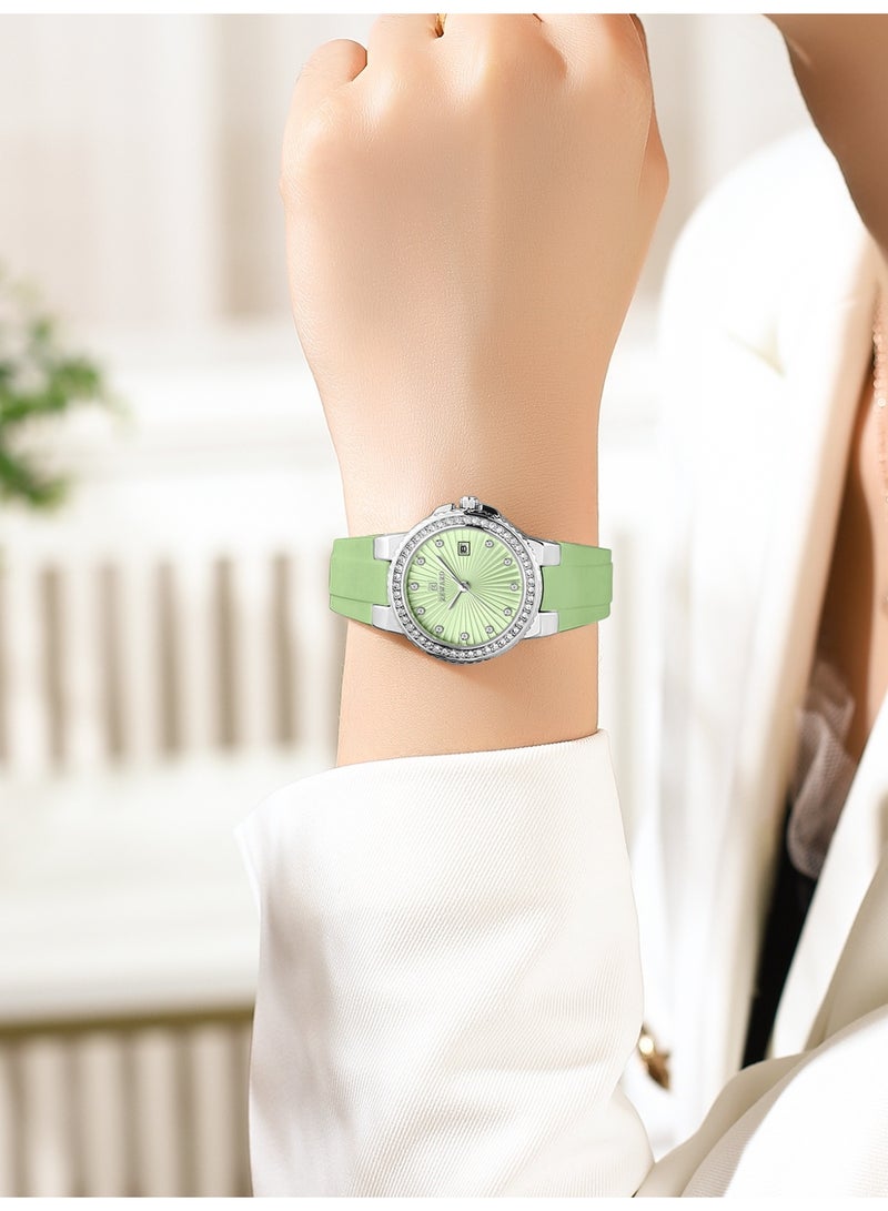 REWARD RD231780 Light Green Women's  Silicone Youth Water Resistant Analog Watch - Image 4