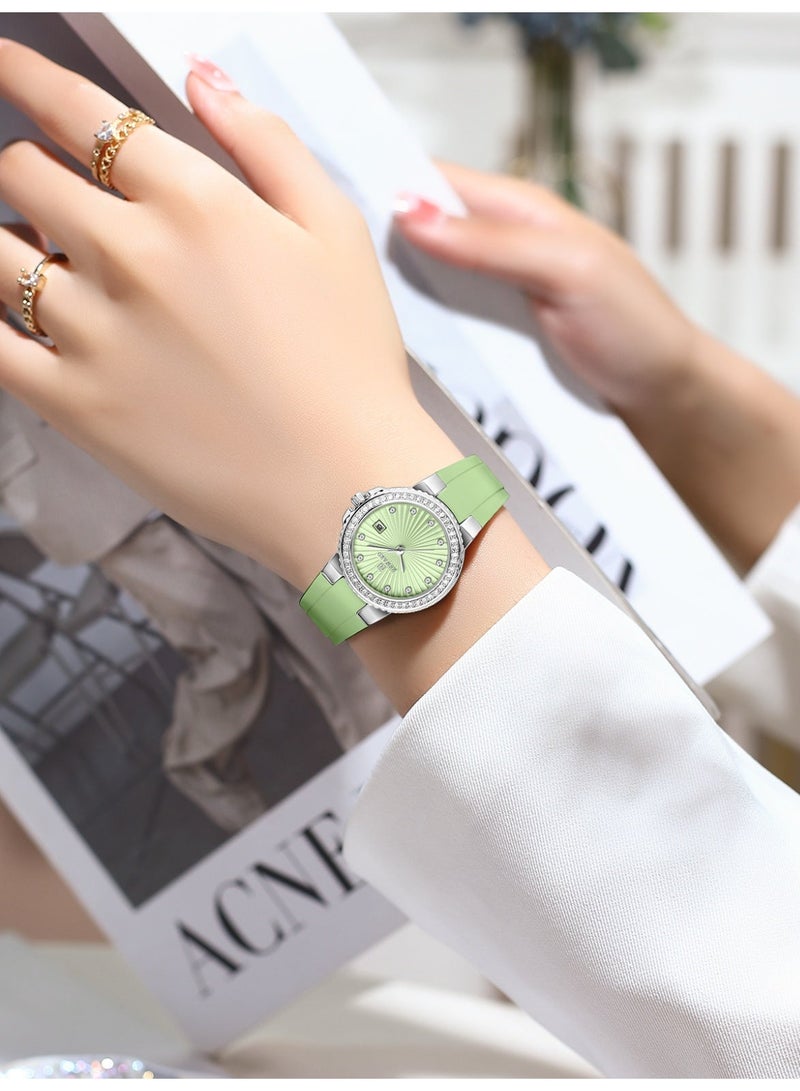 REWARD RD231780 Light Green Women's  Silicone Youth Water Resistant Analog Watch - Image 3