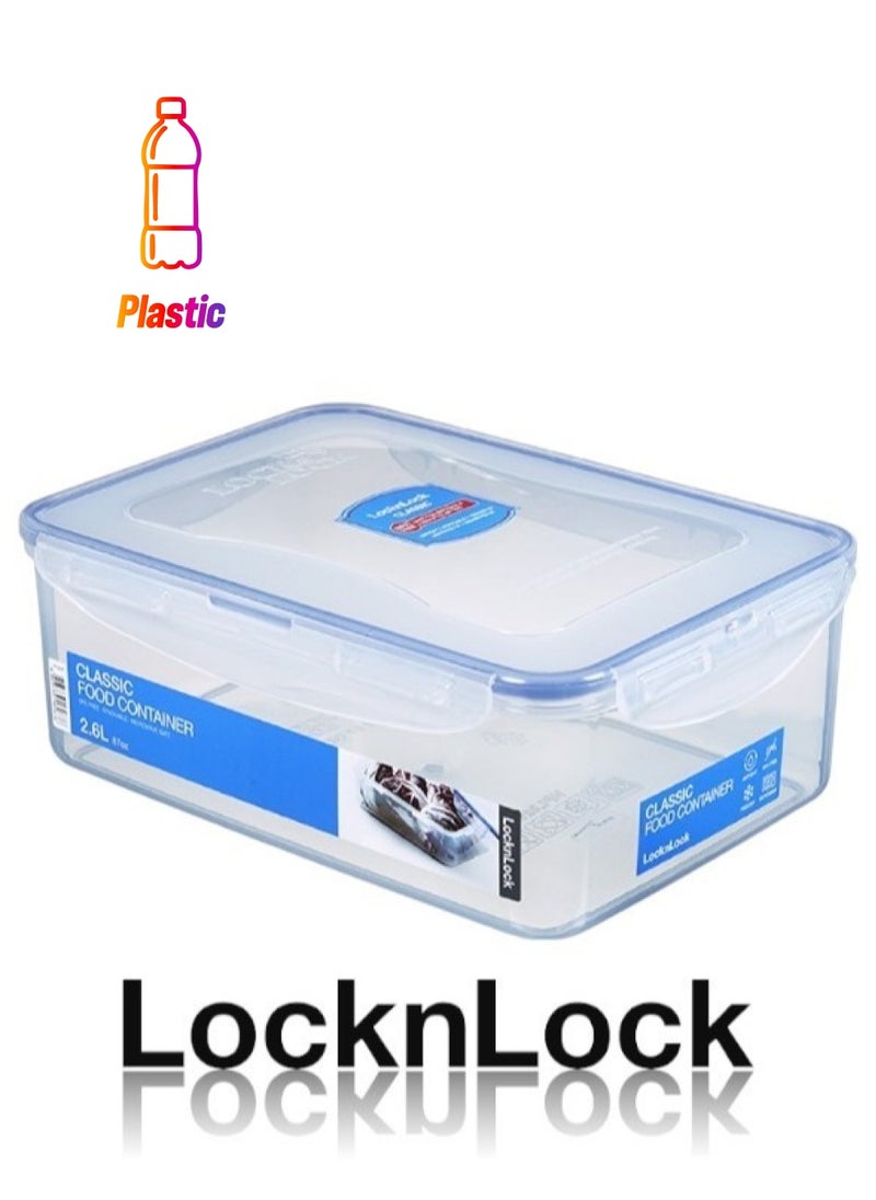 LOCK & LOCK - LocknLock 2.6L Rectangular  Airtight Food Storage  - BPA-Free, Microwave, Freezer, and Dishwasher Safe - Image 1