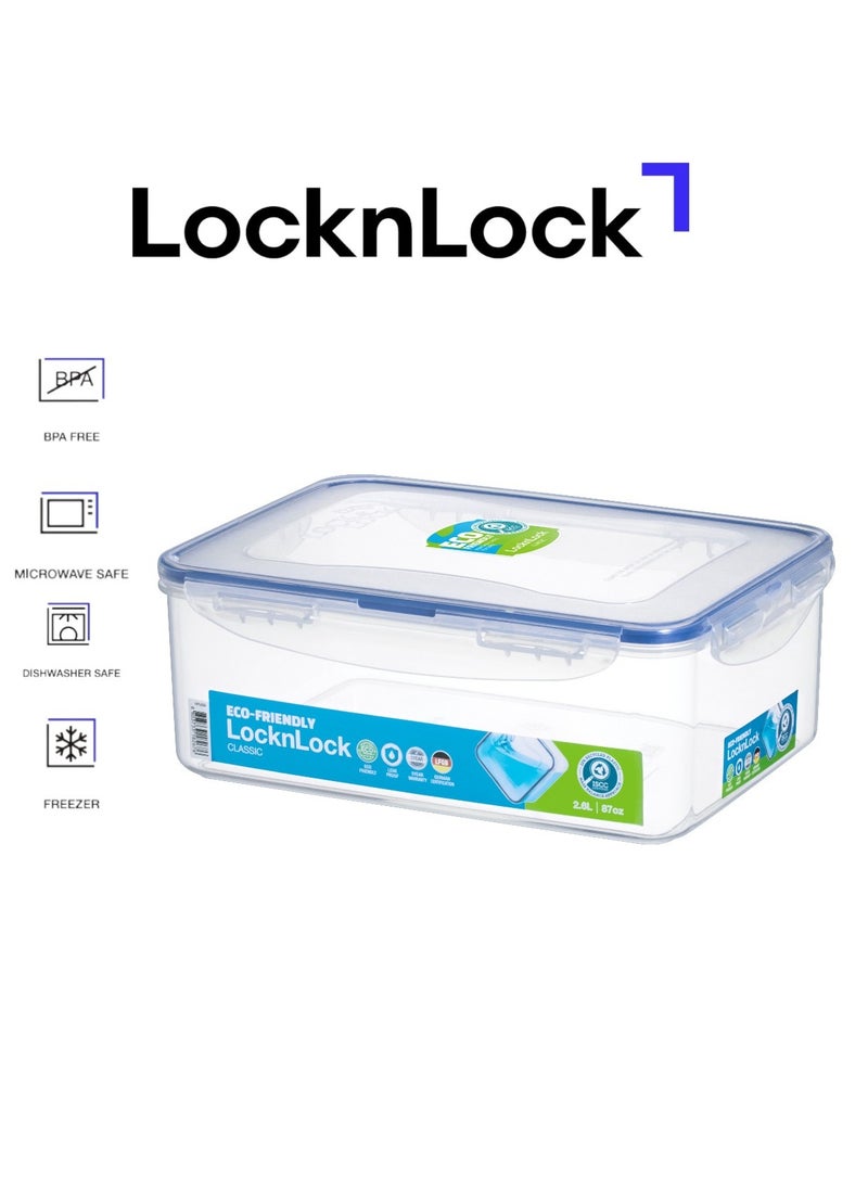 LOCK & LOCK LocknLock 2.6L Rectangular  Airtight Food Storage  - BPA-Free, Microwave, Freezer, and Dishwasher Safe  - Image 1
