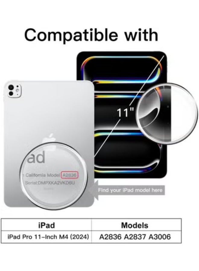 Screen Protector for iPad Pro 11 inch (2024) (iPad Pro 11 inch M4) 9H Hardness Tempered Glass Film, HD Clear - Image 2
