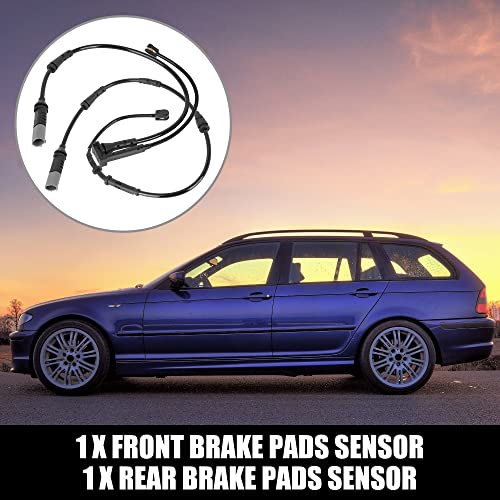 X AUTOHAUX Pair 34356887151 Front 34356799736 Rear Brake Pad Electronic Wear Sensor for BMW X1 X2 for Mini Cooper - Image 2