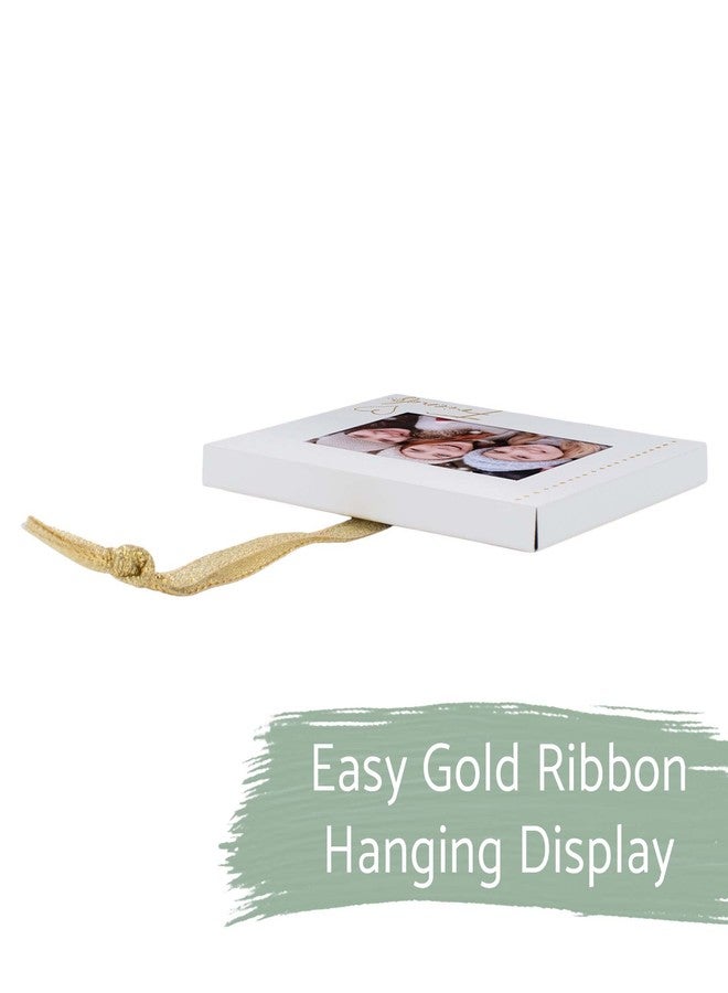 إيلانز ديزاينز إطار صور معدني صغير من رقائق الذهب من إيلانز ديزاينز، مقاس 4 × 3 بوصات، زينة عيد الميلاد - Image 2